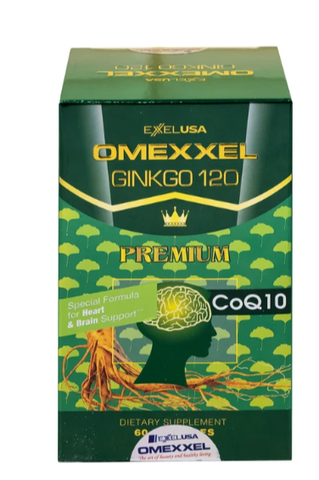 Viên uống hỗ trợ tốt cho não và tim mạch Omexxel Ginkgo 120 Premium (60 viên)