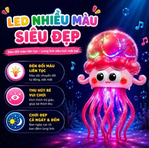 Đồ Chơi Bạch Tuộc Nhảy Múa Có Nhạc Và Đèn LED – Bé Vui Chơi, Phát Triển Vận Động