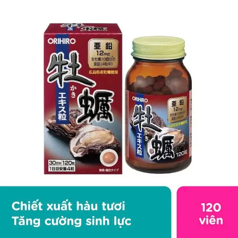 Viên Uống Hàu Tươi Orihiro Nhật Bản – Hỗ Trợ Bổ Thận, Tăng Cường Sinh Lực, Giảm Mệt Mỏi, Bổ Sung Vi Chất