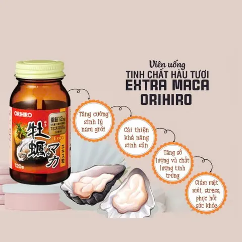 Viên Uống Hàu Tươi Orihiro Nhật Bản – Hỗ Trợ Bổ Thận, Tăng Cường Sinh Lực, Giảm Mệt Mỏi, Bổ Sung Vi Chất