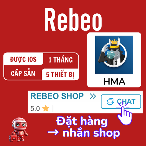 Tài khoản Cấp Sẵn 1 Tháng HMA VPN giá rẻ - Rebeo shop