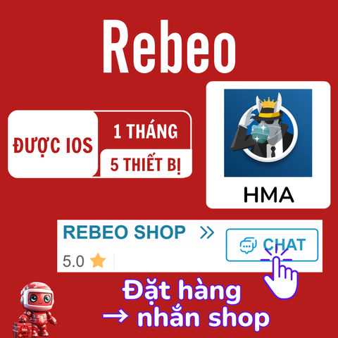 Tài khoản Cấp Sẵn 1 Tháng HMA VPN giá rẻ - Rebeo shop