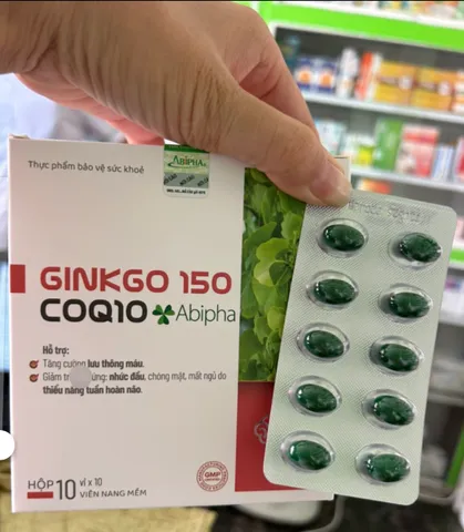 Hoạt huyết dưỡng não ginkgo150 Coq10, hộp 100 viên (hàng date mới)