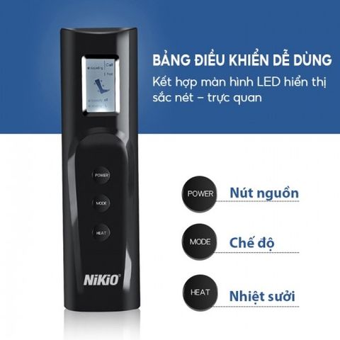 Máy Massage Chân Nikio NK-287 - Công Nghệ Túi Khí, Nhiệt Sưởi, Cải Thiện Suy Giãn Tĩnh Mạch, 3 Chế Độ Massage, Hỗ Trợ Khớp Gối