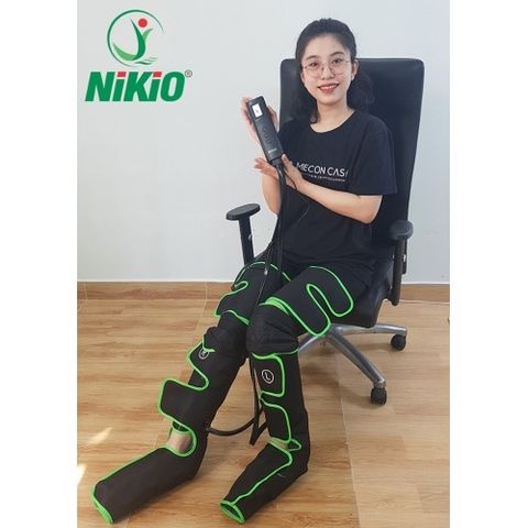 Máy Massage Chân Nikio NK-287 - Công Nghệ Túi Khí, Nhiệt Sưởi, Cải Thiện Suy Giãn Tĩnh Mạch, 3 Chế Độ Massage, Hỗ Trợ Khớp Gối
