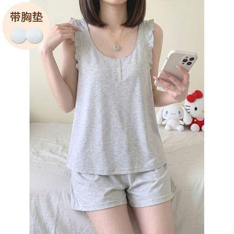 Bộ đồ ngủ, bộ đồ mặc nhà dành cho nữ có miếng đệm ngực cực mát mẻ