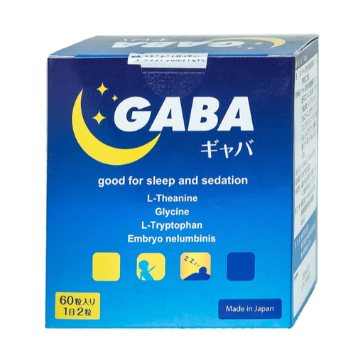 Viên uống hỗ trợ giảm các triệuu chứngg mất ngủ, khó ngủ, giấc ngủ không sâu, giảm lo lắng Gaba Jpanwell (60 viên)