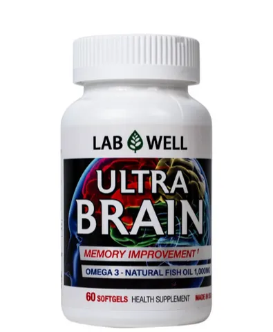 Viên uống bổ não, tốt cho mắt và tim mạch Ultra Brain Lab Well (60 viên)