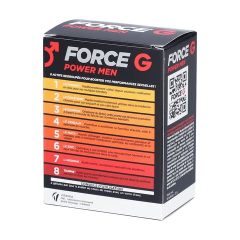 Hỗ trợ sinh lực nam Force G Libido Pháp 60 viên