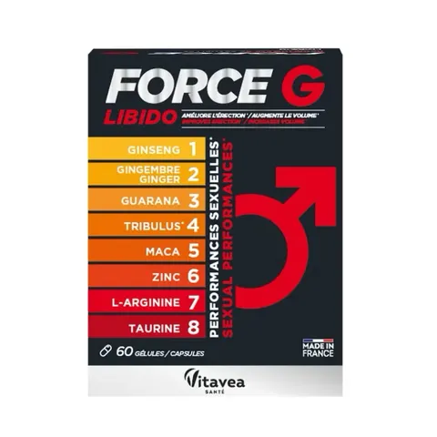 Hỗ trợ sinh lực nam Force G Libido Pháp 60 viên