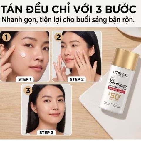 Kem chống nắng L'Oréal Paris UV Defender Serum 50ml SPF50+ PA++++ thấm nhanh nhẹ mặt bảo vệ da 784362