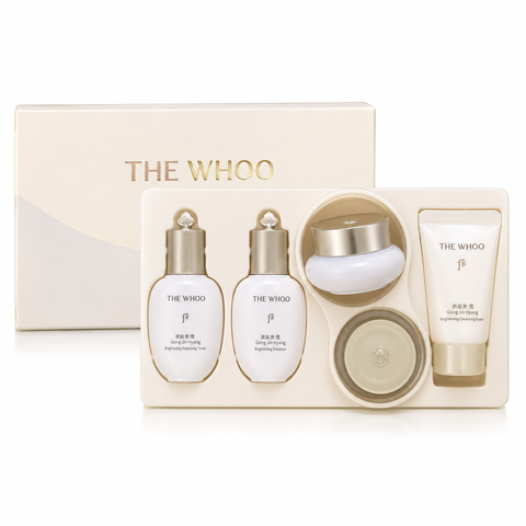 Bộ Dưỡng Trắng Da Mini Whoo - Set 5 Sản Phẩm Dưỡng Da Giúp Làm Mờ Thâm Nám, Cung Cấp Độ Ẩm và Sạch Vết Nám, Xuất Xứ Hàn Quốc
