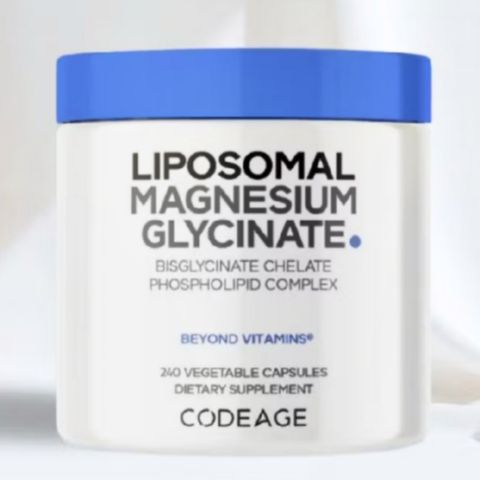 [Hàng xách tay bay Air] Viên uống Codeage Liposomal Magnesium Glycinate |240 viên| Bổ sung Magie - Hỗ trợ chức năng cơ bắp/hệ thần kinh & hệ miễn dịch