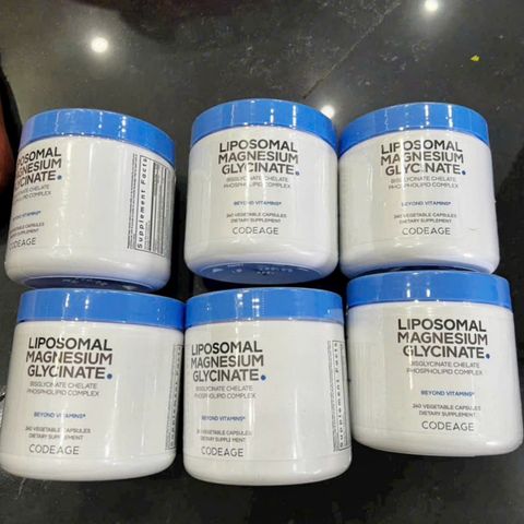 [Hàng xách tay bay Air] Viên uống Codeage Liposomal Magnesium Glycinate |240 viên| Bổ sung Magie - Hỗ trợ chức năng cơ bắp/hệ thần kinh & hệ miễn dịch