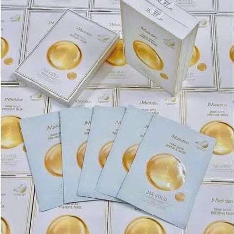Hộp 10 miếng Mặt nạ JMsolution tinh chất 24K Prime Gold Intensive Mask, mặt nạ săn chắc da (10 miếng/1 hộp) Chính hãng 784425