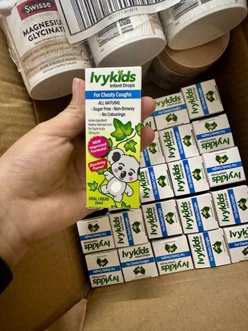 Tinh chất IvyKids Infant Drops for Chesty Coughs |20 mL| Làm dịu cổ họng - Giảm ho hiệu quả & Làm loãng chất dịch nhầy ở đường hô hấp [S/P Chuẩn Úc]