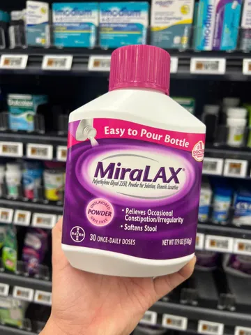MiraLAX  táo bón và rối loạn tiêu hóa 30 liều dùng một lần