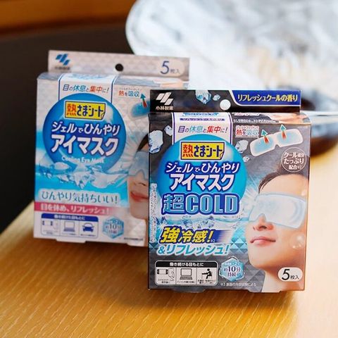 Mặt nạ massage mắt Kobayashi Cooling Eye Mask thư giãn đôi mắt Nhật Bản 5 miếng