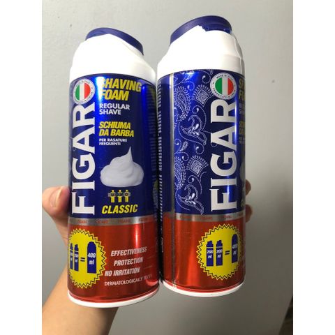 Bọt cạo râu dưỡng ẩm và làm mềm da Figaro Shaving Foam Cao cấp Italy