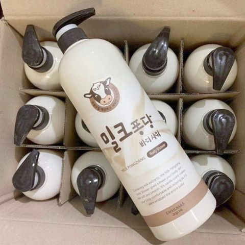 Sữa tắm sữa Bò trắng da Milk Pongdang Body Shower dưỡng ẩm, min da Hàn Quốc 1000ml