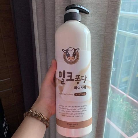 Sữa tắm sữa Bò trắng da Milk Pongdang Body Shower dưỡng ẩm, min da Hàn Quốc 1000ml