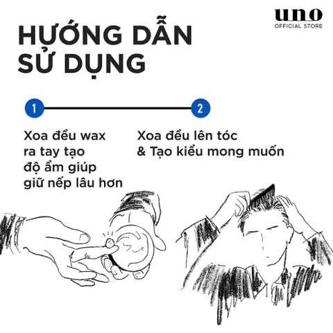 Sáp vuốt tóc UNO Matte Effector định hình, giữ nếp tóc Nhật Bản 80g
