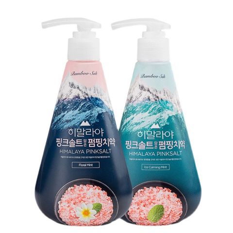 Kem đánh răng thơm miệng thảo dược Pumping Himalaya Pinksalt Hàn Quốc 285g