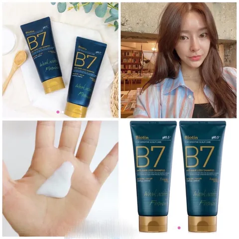 Dầu gội xả giúp phục hồi tóc, giảm gàu ngứa Biotin B7 Anti - Hair Loss Shampoo Hàn Quốc 200ml