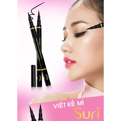 Viết kẻ mí mắt Hàn Quốc siêu mảnh không trôi, không lem Suri Waterproof Eyeliner Pen