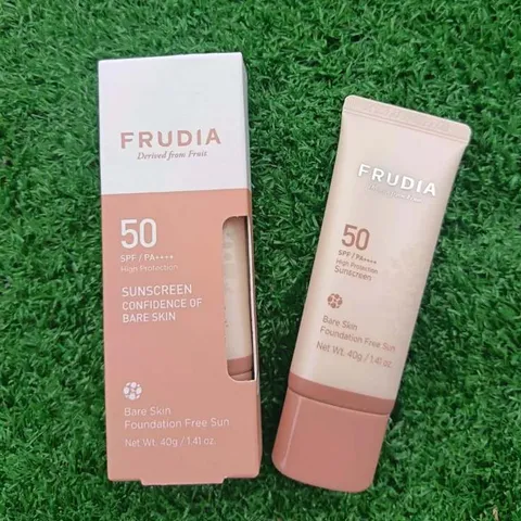 Kem chống nắng Frudia Confidence Hàn Quốc Che khuyết điểm, nám tàn nhang thay thế kem nền, sáng da 40g