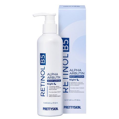Sữa dưỡng thể Kích Trắng Ban Đêm Tái Tạo, Phục Hồi Làn Da Pretty Skin Retinol B5 Body Lotion 250ml