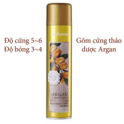 Gôm xịt tạo kiểu tóc xoăn, giữ nếp lâu và không bết dính Mugens Hard Spray Hàn Quốc 300ml