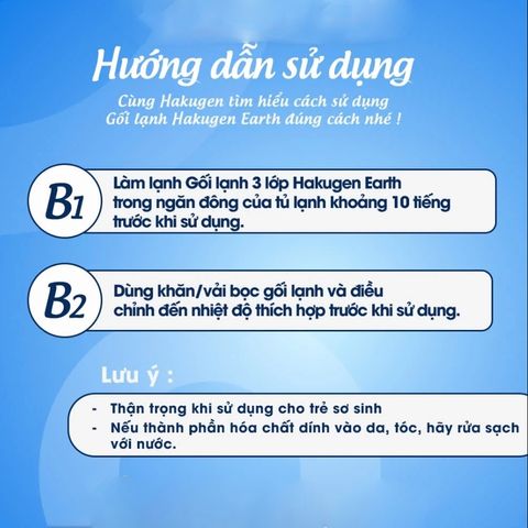 Gối lạnh Hakugen Earth Nhật Bản Làm Mát 3-6 Tiếng Giúp Ngủ Ngon Thư Giãn