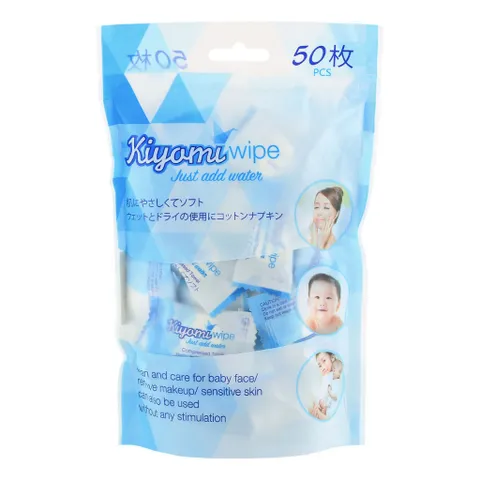 Khăn Nén Dạng Kẹo Đa Năng Tiện Lợi Nhật Bản Kiyomi - Sử Dụng Đi Chơi, Đi Du Lịch, Hàng Ngày