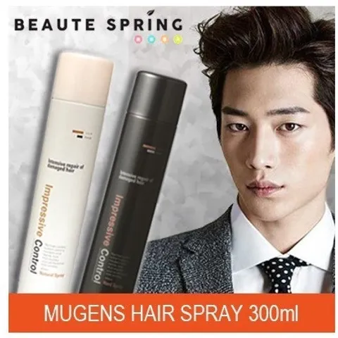 Gôm xịt tạo kiểu tóc xoăn, giữ nếp lâu và không bết dính Mugens Hard Spray Hàn Quốc 300ml