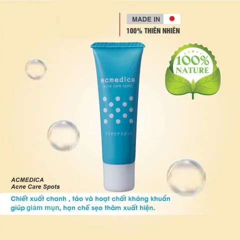 Gel ngừa mụn, ngăn ngừa sẹo thâm Naris Acmedica Acne Care Spots Nhật Bản 25g