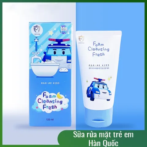 Sữa rửa mặt trẻ em POLI Foam Cleansing Fresh Hàn Quốc làm sạch da mặt dịu nhẹ, không gây kích ứng
