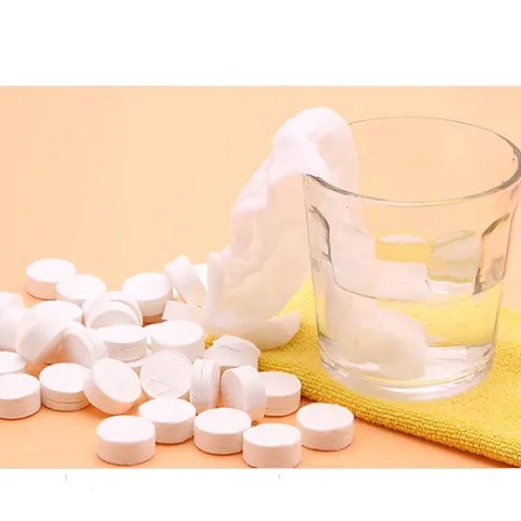 Khăn Mặt Nén Đa Năng Dạng Kẹo Tiện Lợi Nhật Bản Kiyomi loại 100 viên / 50 viên size 22x24cm