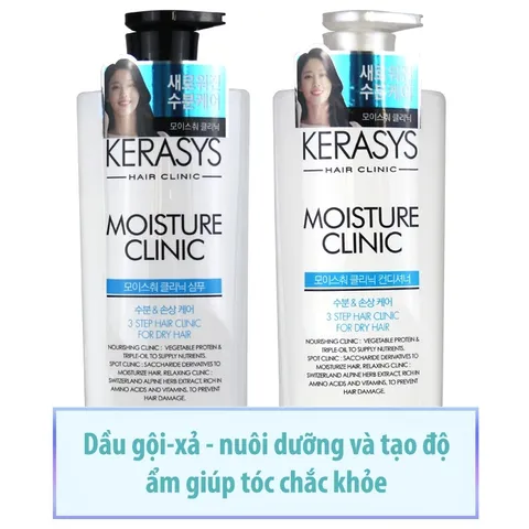Dầu Gội/ Xả Ốc Sên Giúp Tóc Thơm và Mềm Mượt Kerasys Damage Clinic 600ml - Cải thiện tóc hiệu quả