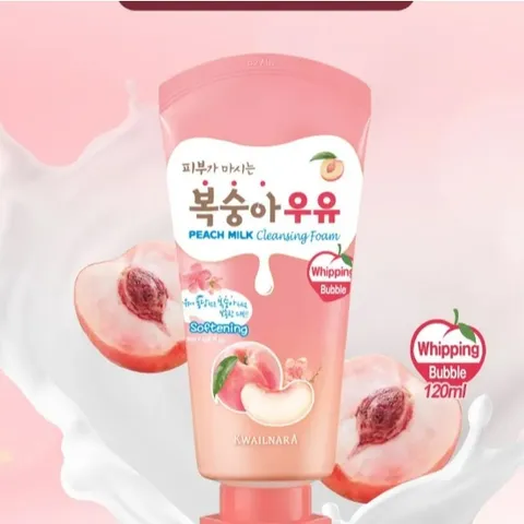 Sữa rửa mặt trái cây dưỡng ẩm và sạch sâu Welcos Kwailnara Milk Facial Cleansing Foam Hàn Quốc 120ml