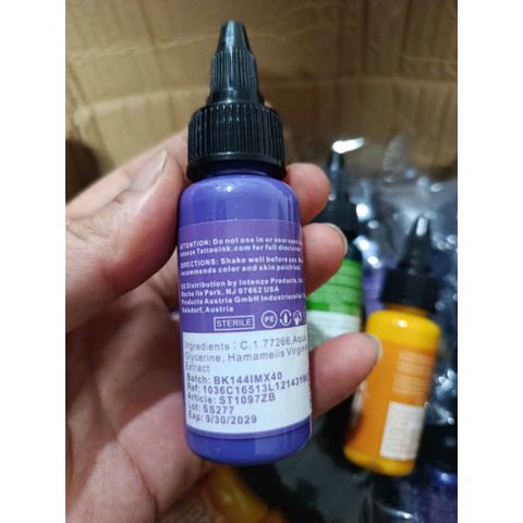 Màu Mực Xăm trên da tattoo Intenze Chính Hãng Mỹ 30ml