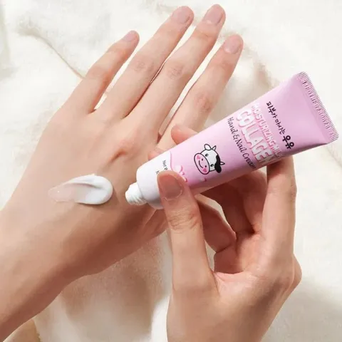 Kem dưỡng da tay và móng KWAILNARA Hàn Quốc cấp ẩm, dưỡng mềm da 30gr - Đào, Mật ong, Hyaluronic