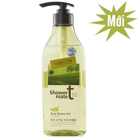 Sữa tắm trà xanh Showermate Body Nature Green Tea làm sạch, dưỡng ẩm mềm da Hàn Quốc 550ml