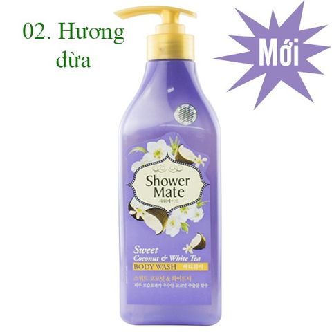 Sữa tắm trà xanh Showermate Body Nature Green Tea làm sạch, dưỡng ẩm mềm da Hàn Quốc 550ml