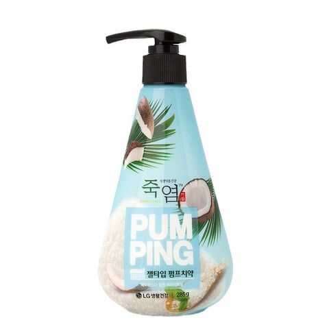 Kem đánh răng PumPing trái dừa + bạc hà hơi thở thơm mát Hàn Quốc 285g