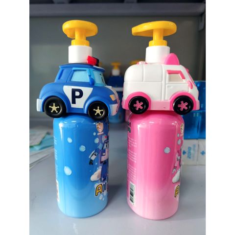 Sữa tắm gội tạo bọt trẻ em 3in1 Poli All In One Wash 400ml