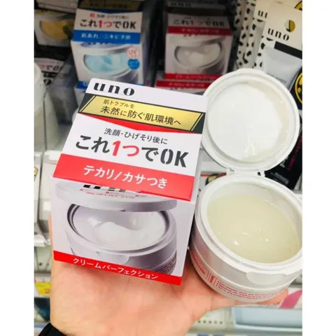 Kem dưỡng da Uno All In One Cream Perfection kiểm soát bã nhờn, chống lão hóa Nhật Bản 90g