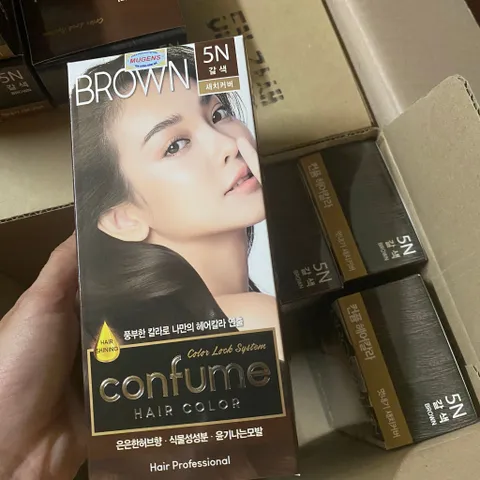 Nhuộm tóc thảo dược thời trang lên màu chuẩn, nhanh, không mùi khó chịu Welcos Confume Hair Color