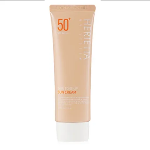 Kem chống nắng nâng tông, che khuyết điểm kiềm dầu Herietta UV System Skin Tone - Up Sun Cream Hàn Quôc 70ml