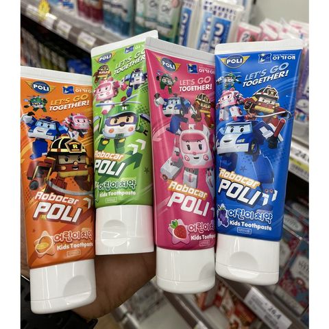 Kem đánh răng trẻ em Poli Kids Toothpaste cho trẻ từ 2-12 tuổi Hàn Quốc 80g